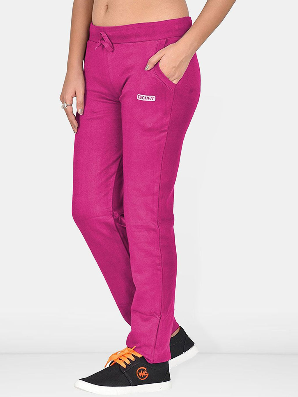 Women Cotton Relaxed-Fit Track Pants