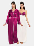 Be You Women Solid Maxi Nightdress