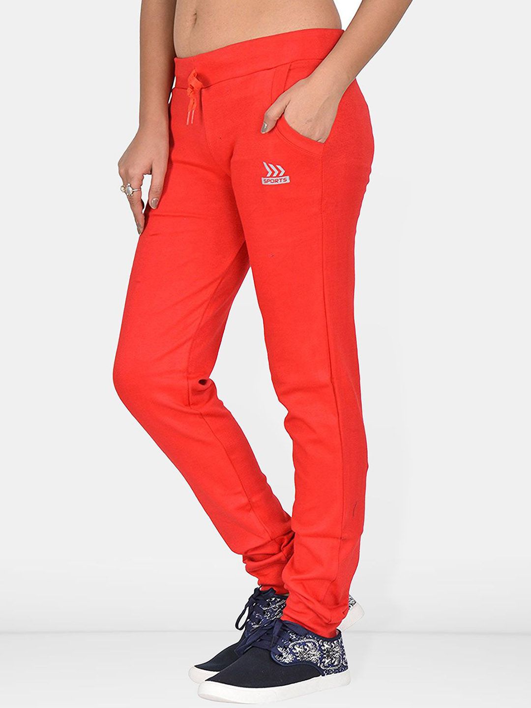 Women Regular Fit Mid Rise Cotton Joggers