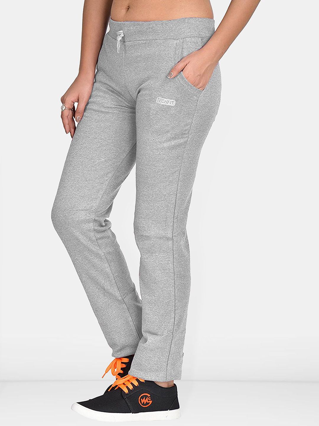 Women Mid-Rise Relaxed-Fit Sports Track Pants
