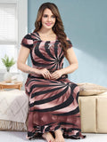Be You Printed Square Neck Maxi Nightdress