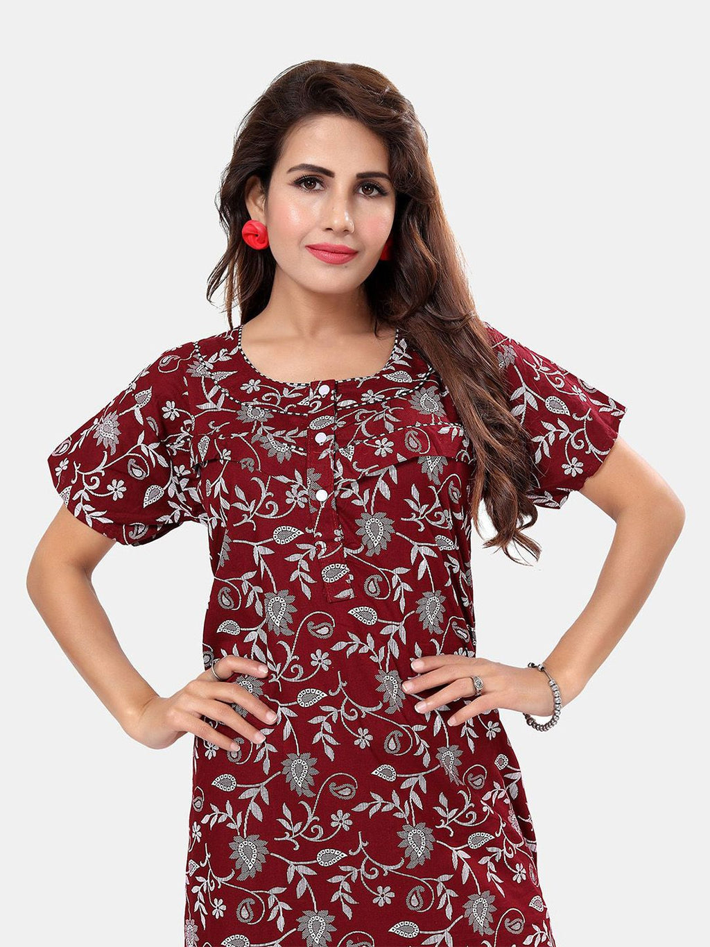Printed Maxi Nightdress