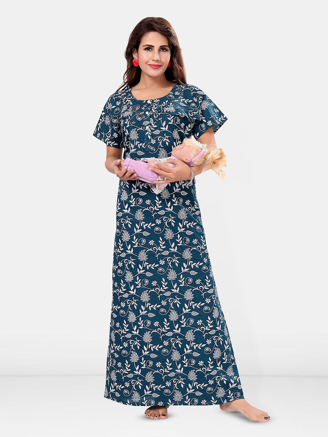 Be You Printed Maxi Nightdress