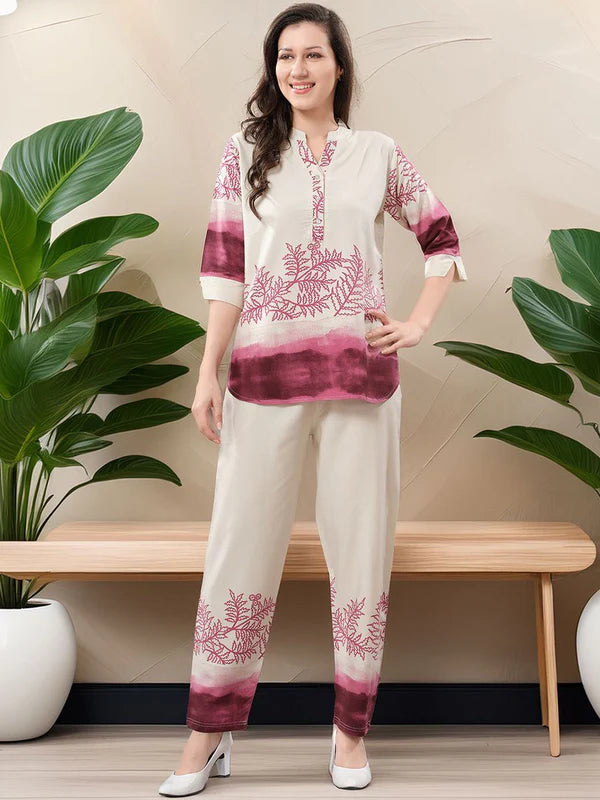 Printed Tunic With Trousers