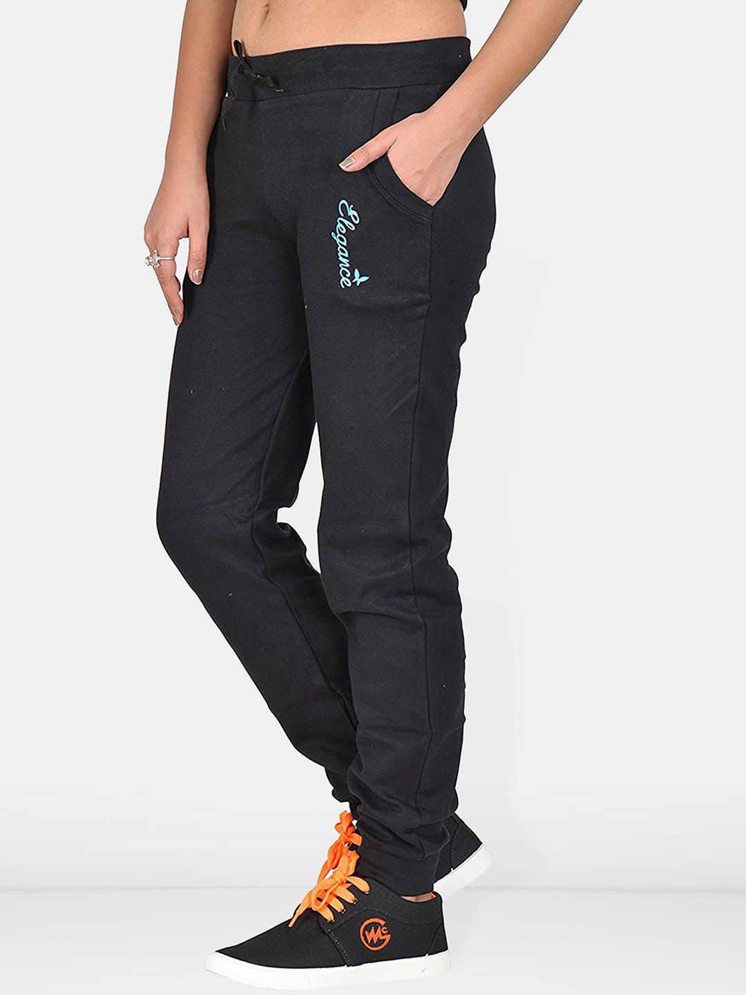 Women Cotton Relaxed-Fit Joggers Track Pants