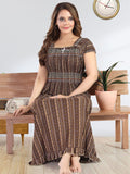 Be You Women Printed Maxi Nightdress