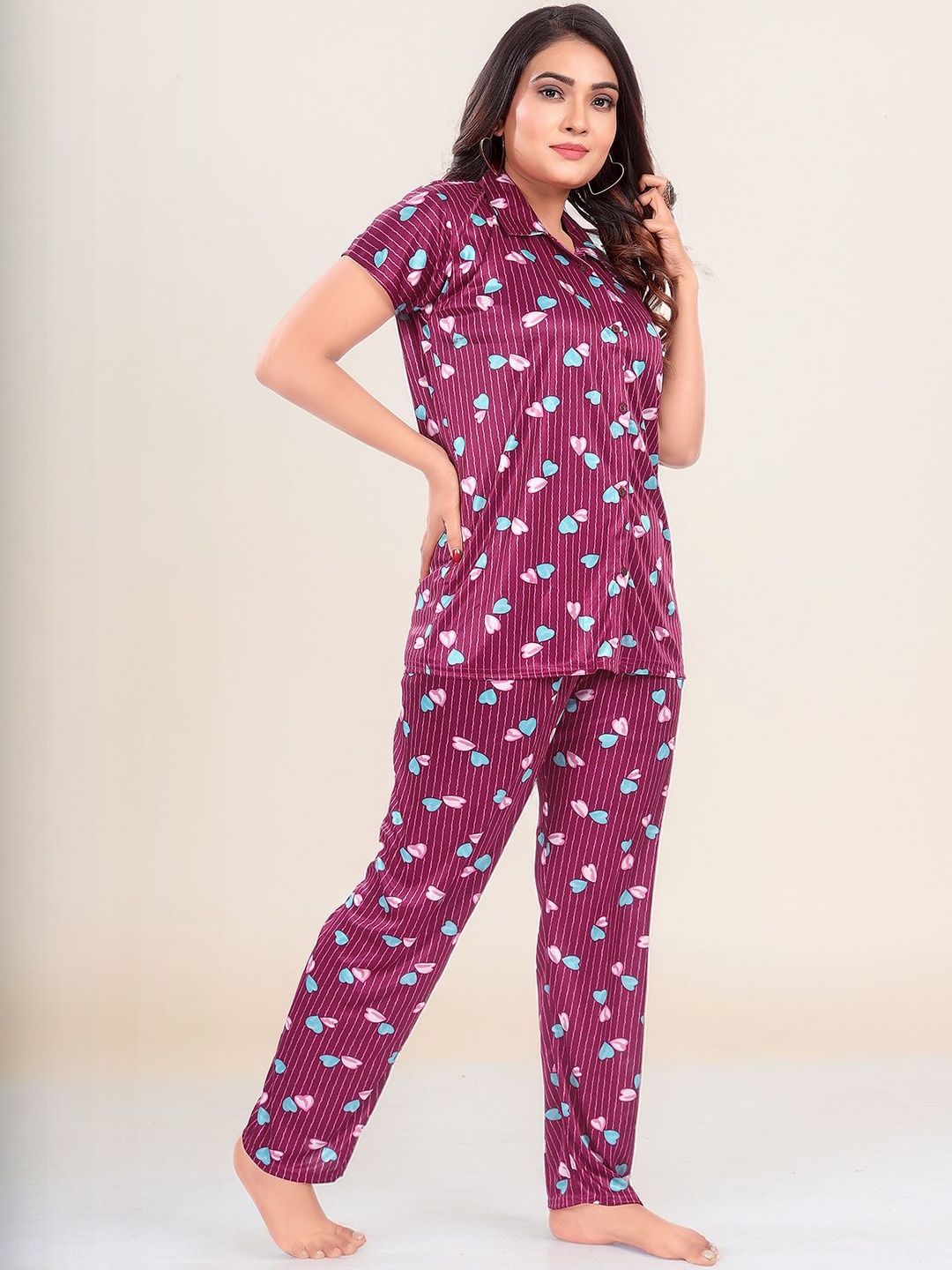 Women Printed Night suit